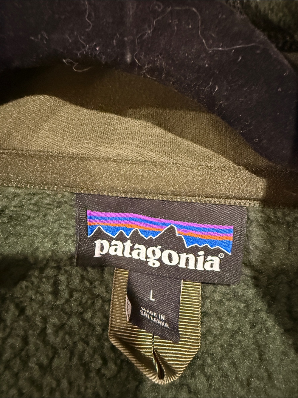 Patagonia Green Full-Zip Performance Fleece Jacket size L - Picture 3 of 3